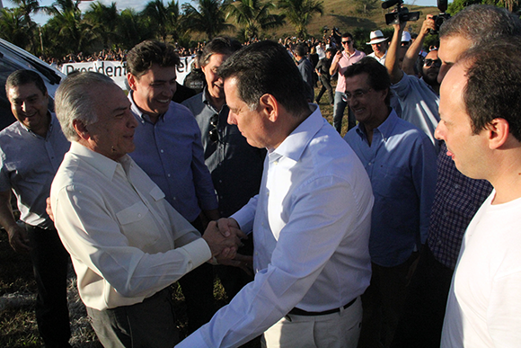 Wilder Morais trouxe Michel Temer ao Estado de Goiás pela primeira vez como presidente